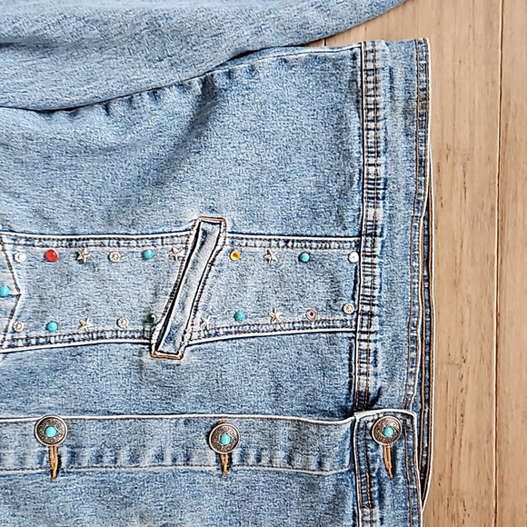 Vintage western jean jacket M - Picture 5 of 9